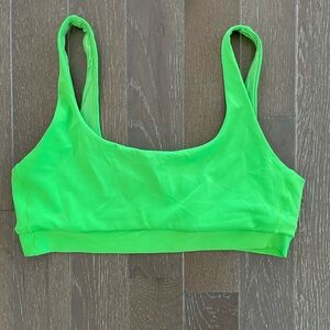 Left On Friday Neon Green Bikini Top